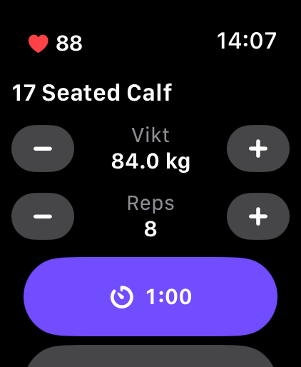 Vilotimer på Apple Watch